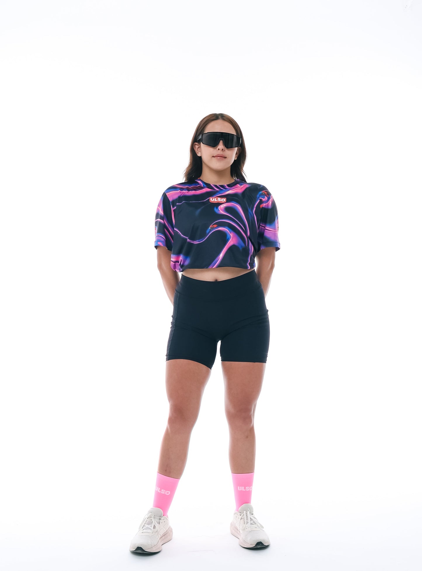 BLACK PERFORMANCE WOMEN'S LYCRA - 2 pockets