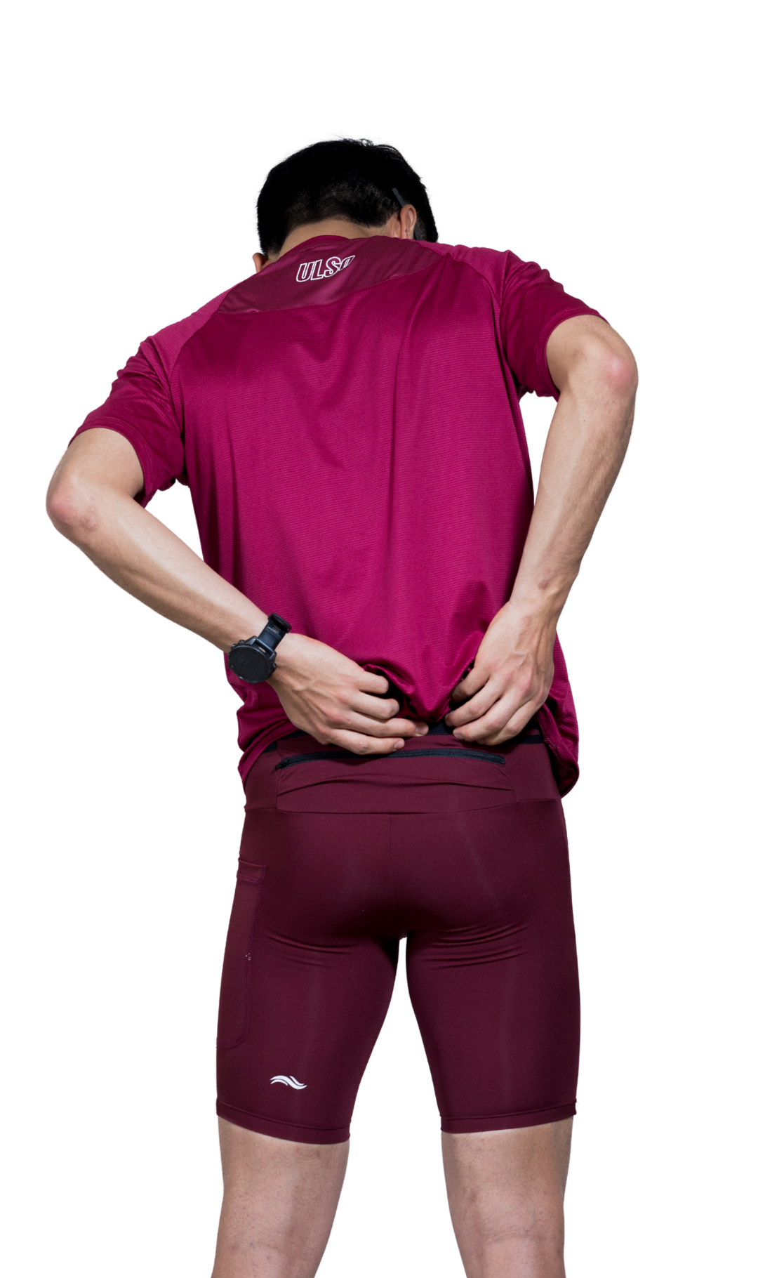 SHORT HOMBRE PERFORMANCE VINO TINTO - 6 BOLSILLOS