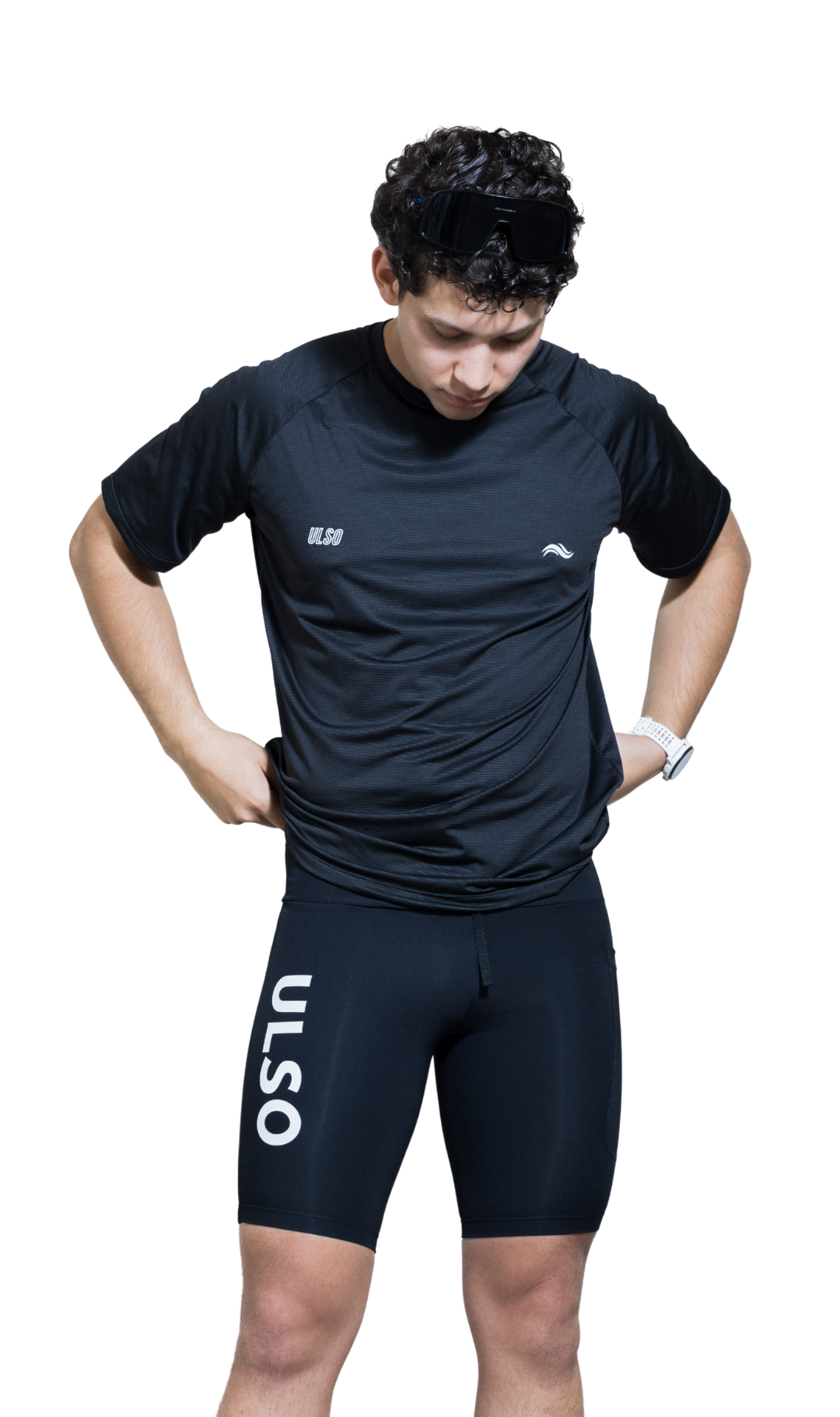 SHORT HOMBRE PERFORMANCE NEGRO - 6 BOLSILLOS