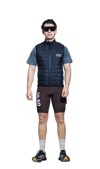 CHALECO NEGRO HOMBRE - 3 BOLSILLOS