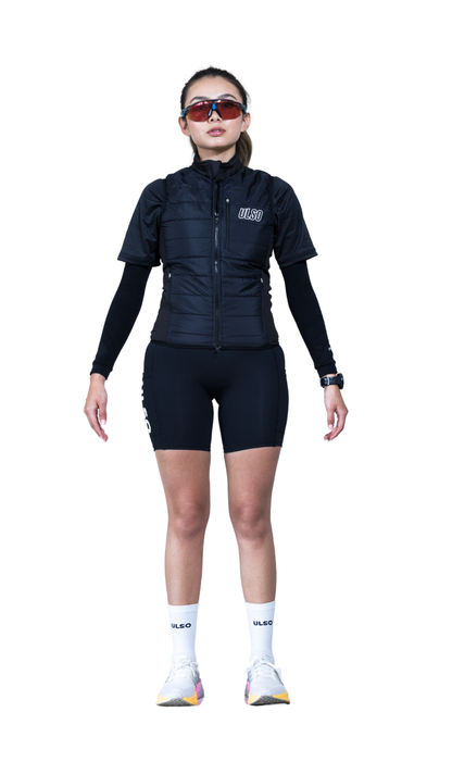 CHALECO NEGRO MUJER - 3 BOLSILLOS