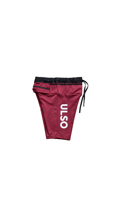 SHORT HOMBRE PERFORMANCE VINO TINTO - 6 BOLSILLOS