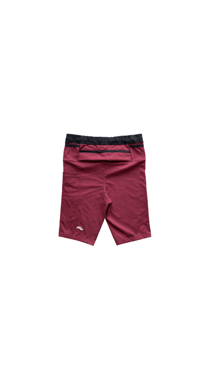 SHORT HOMBRE PERFORMANCE VINO TINTO - 6 BOLSILLOS