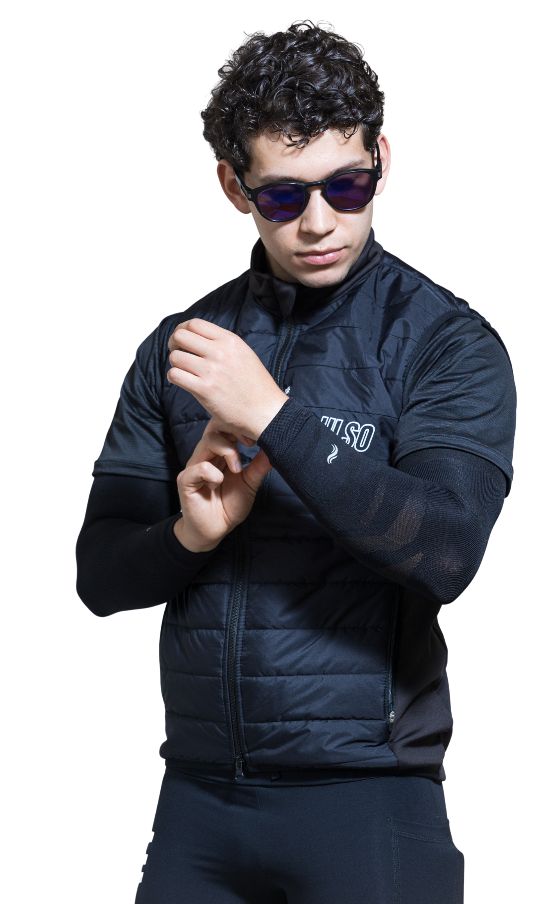 CHALECO NEGRO HOMBRE - 3 BOLSILLOS