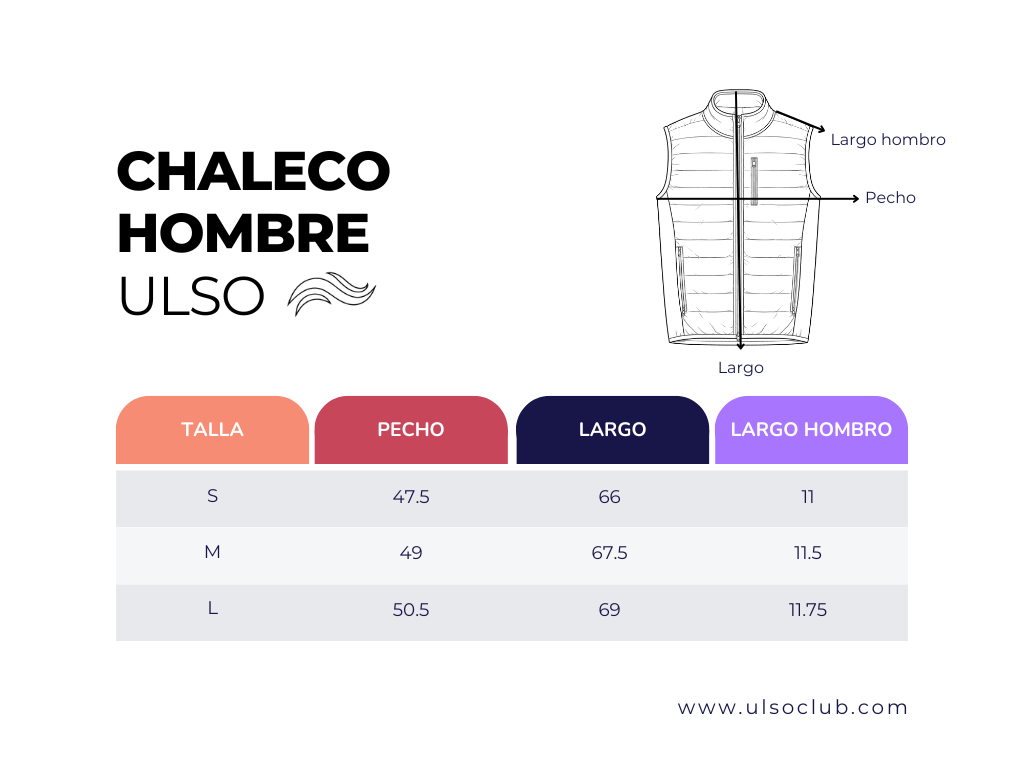 CHALECO NEGRO HOMBRE - 3 BOLSILLOS