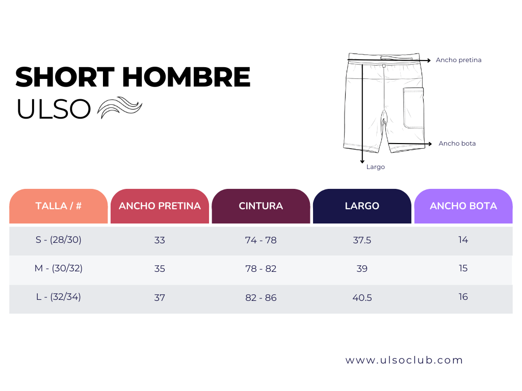 SHORT HOMBRE PERFORMANCE NEGRO - 6 BOLSILLOS