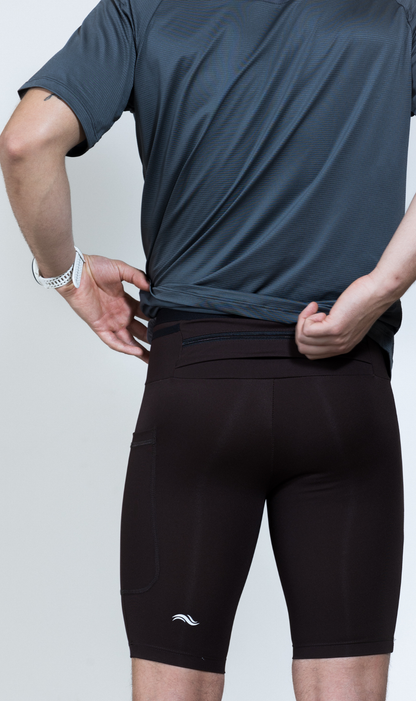 SHORT HOMBRE PERFORMANCE CAFE - 6 BOLSILLOS