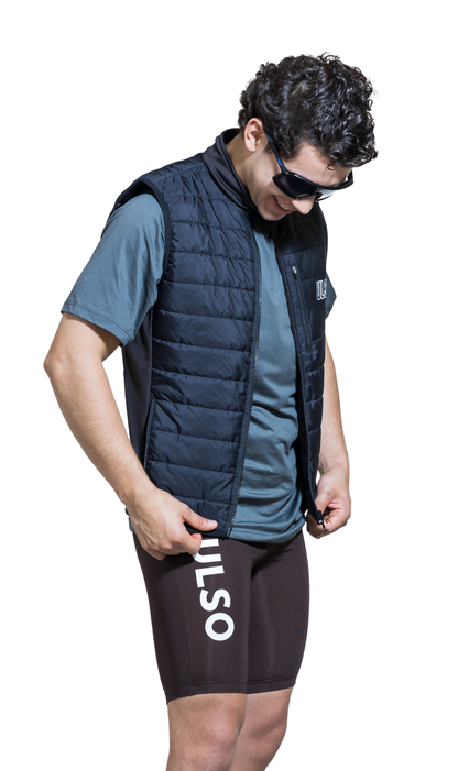 CHALECO NEGRO HOMBRE - 3 BOLSILLOS