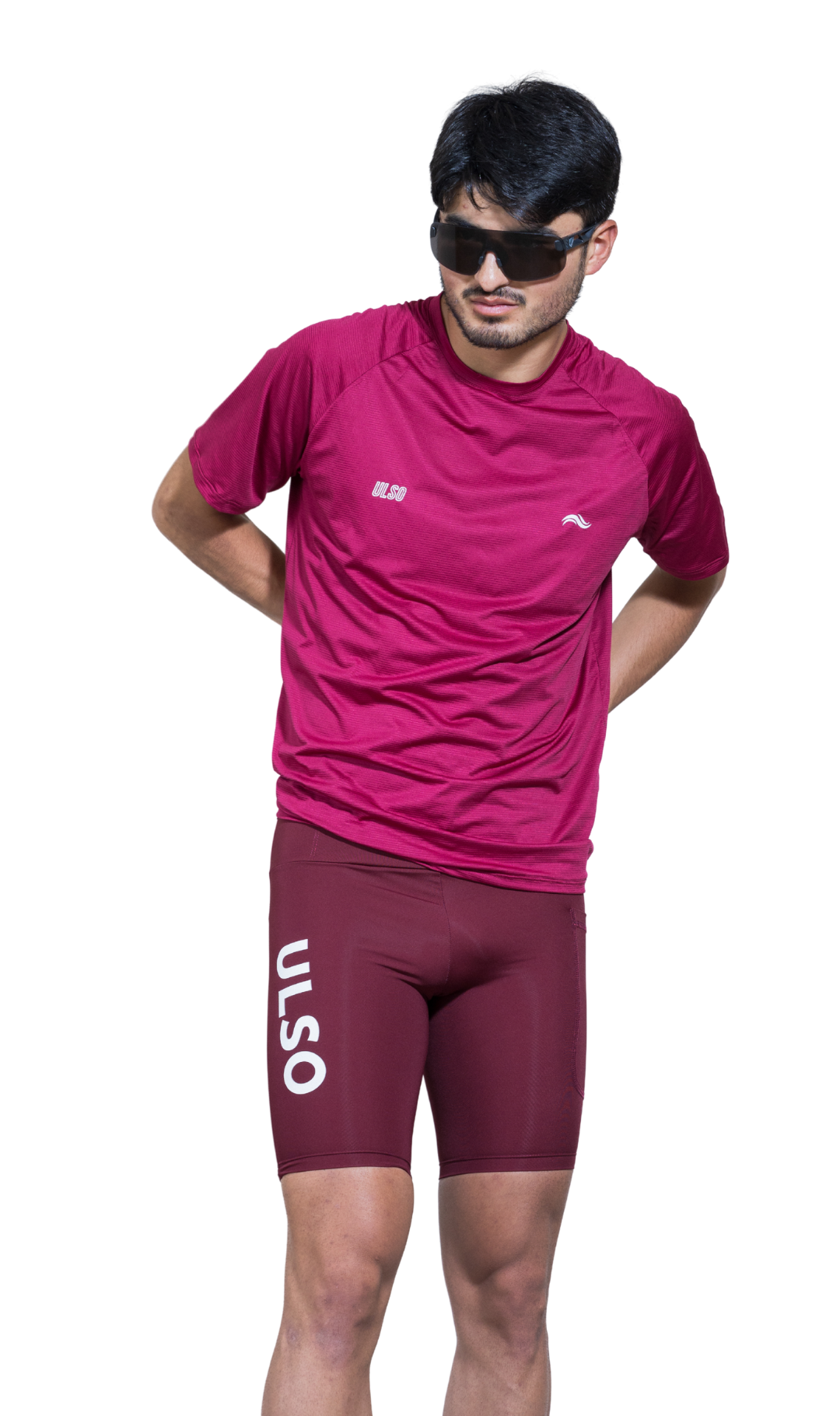 SHORT HOMBRE PERFORMANCE VINO TINTO - 6 BOLSILLOS