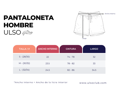 PANTALONETA CON SHORT HOMBRE NEGRA - 5 BOLSILLOS