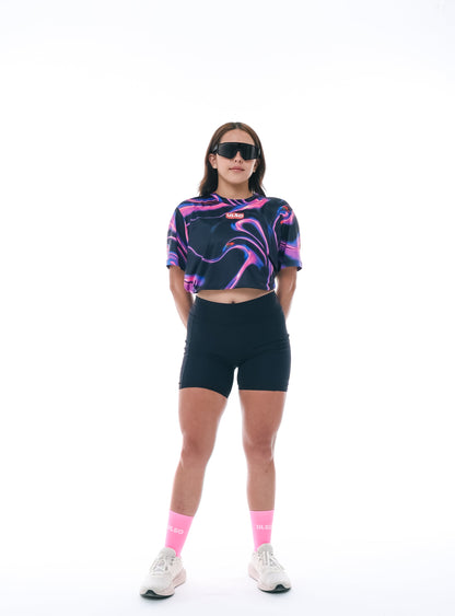 BLACK PERFORMANCE WOMEN'S LYCRA - 2 pockets